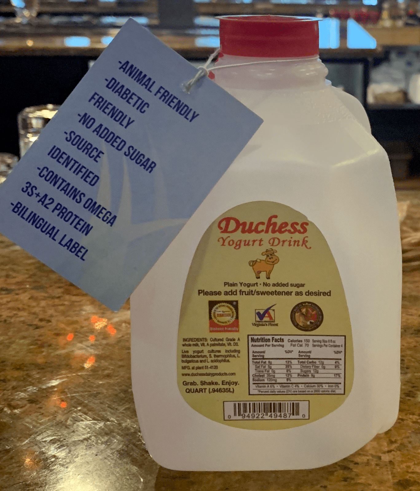 Duchess Branded On Guard drinkable Yogurt
